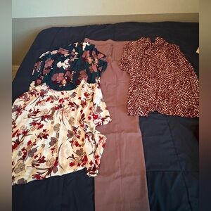 Floral and Patterned Women's Tops Set